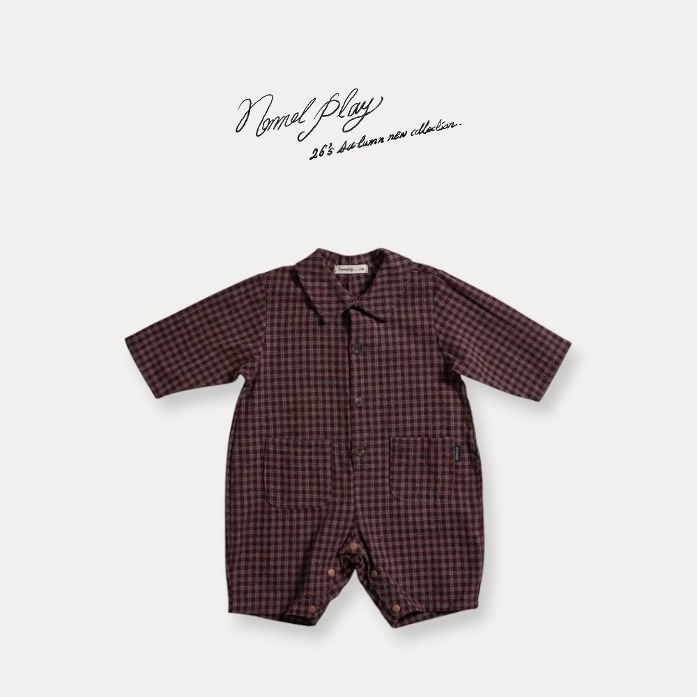 ［normalplay］Tarte Check Collar Suit