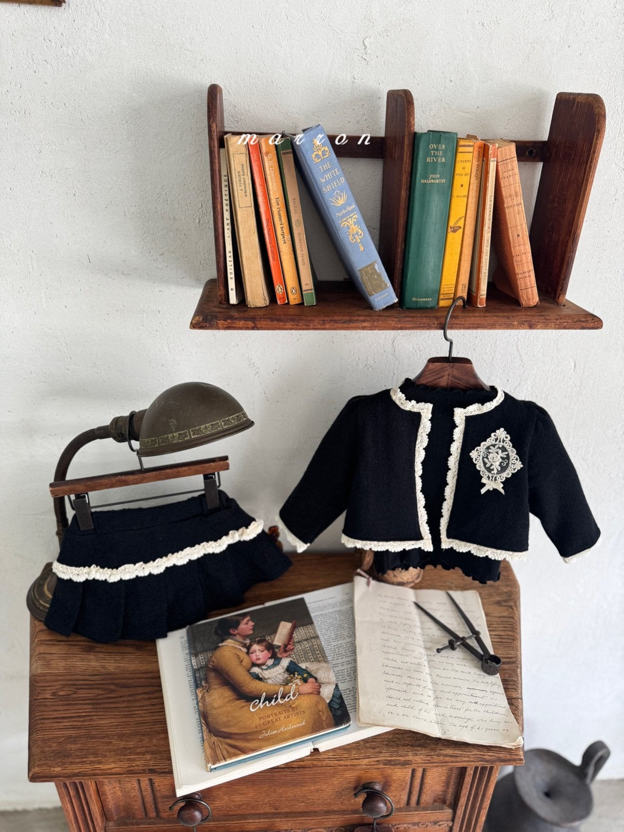 ［marron］Castle lace cardigan