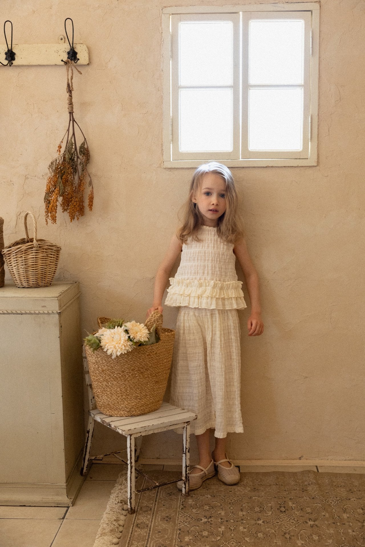 ［perrobebe］Adele frill setup (cream)