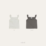 ［melmel］Lace rib tank