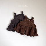 [mimi market] Corduroy bustier blouse