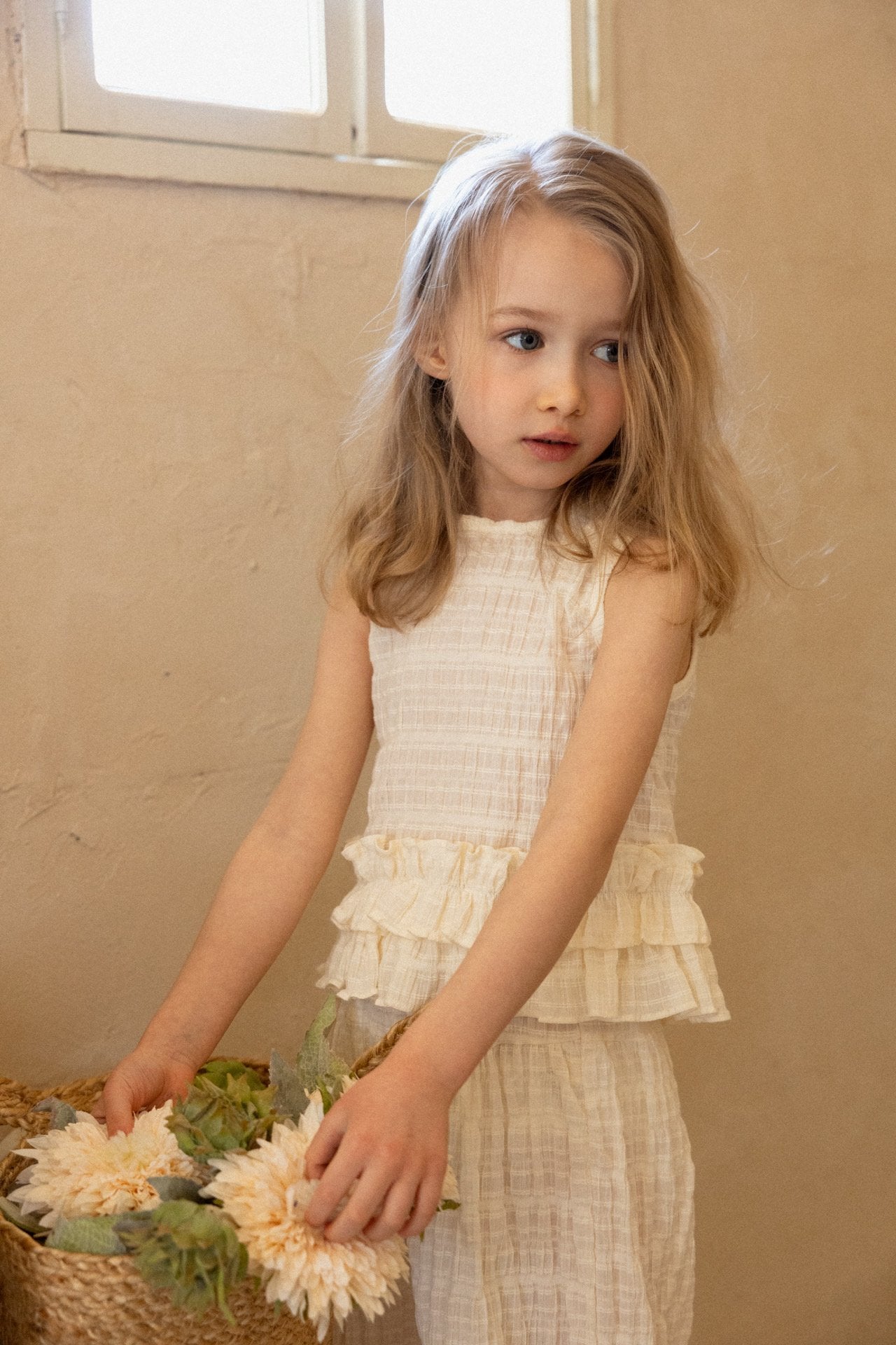 ［perrobebe］Adele frill setup (cream)