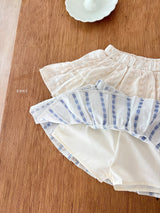 ［ohho］Ette shirring skirt