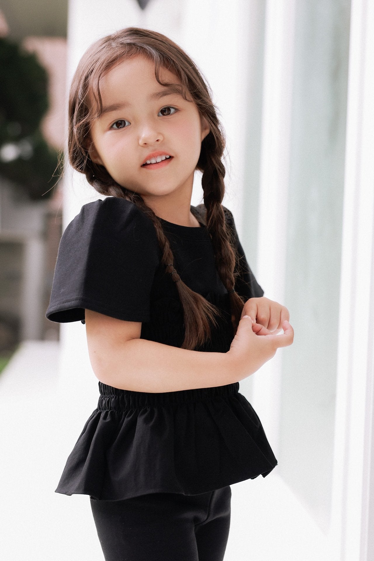 ［azalea］Shirring smock tee (kids)