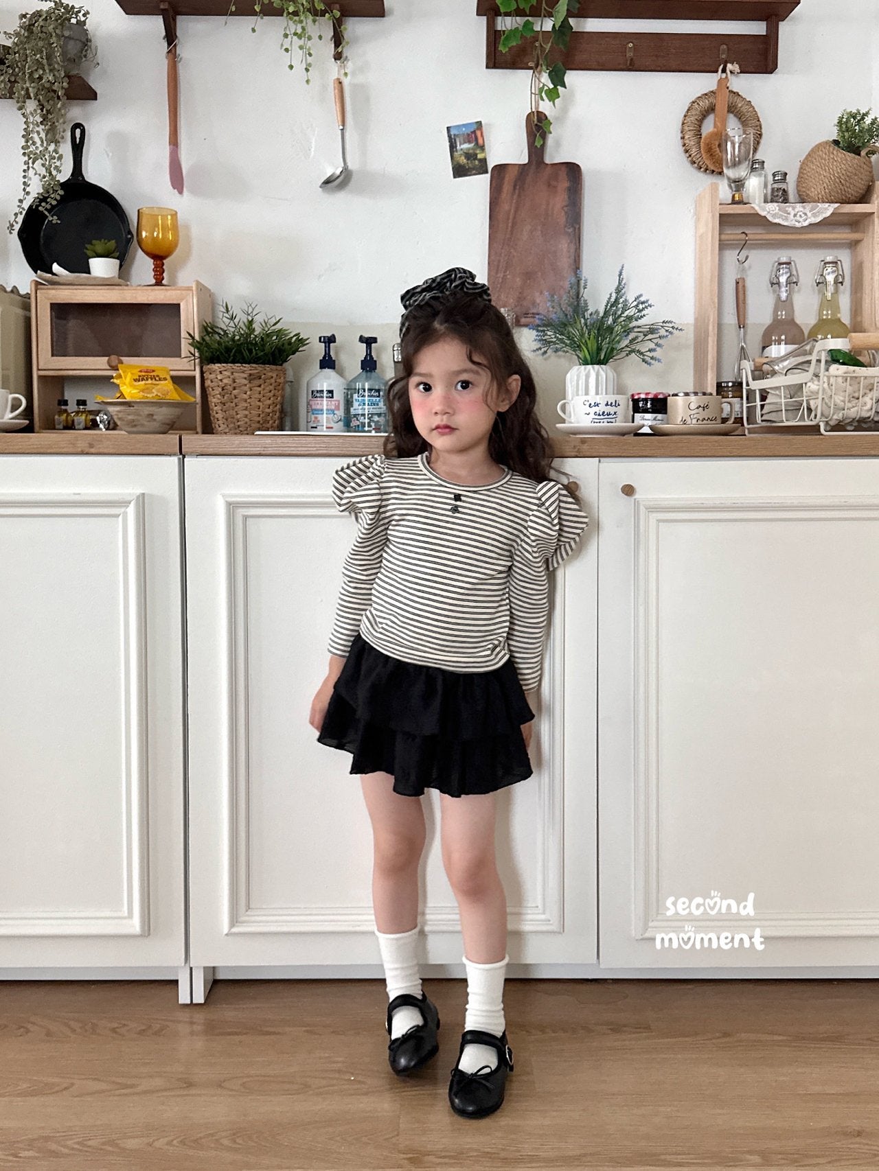［second moment］Puff stripe tops