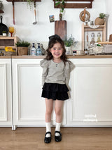 ［second moment］Puff stripe tops