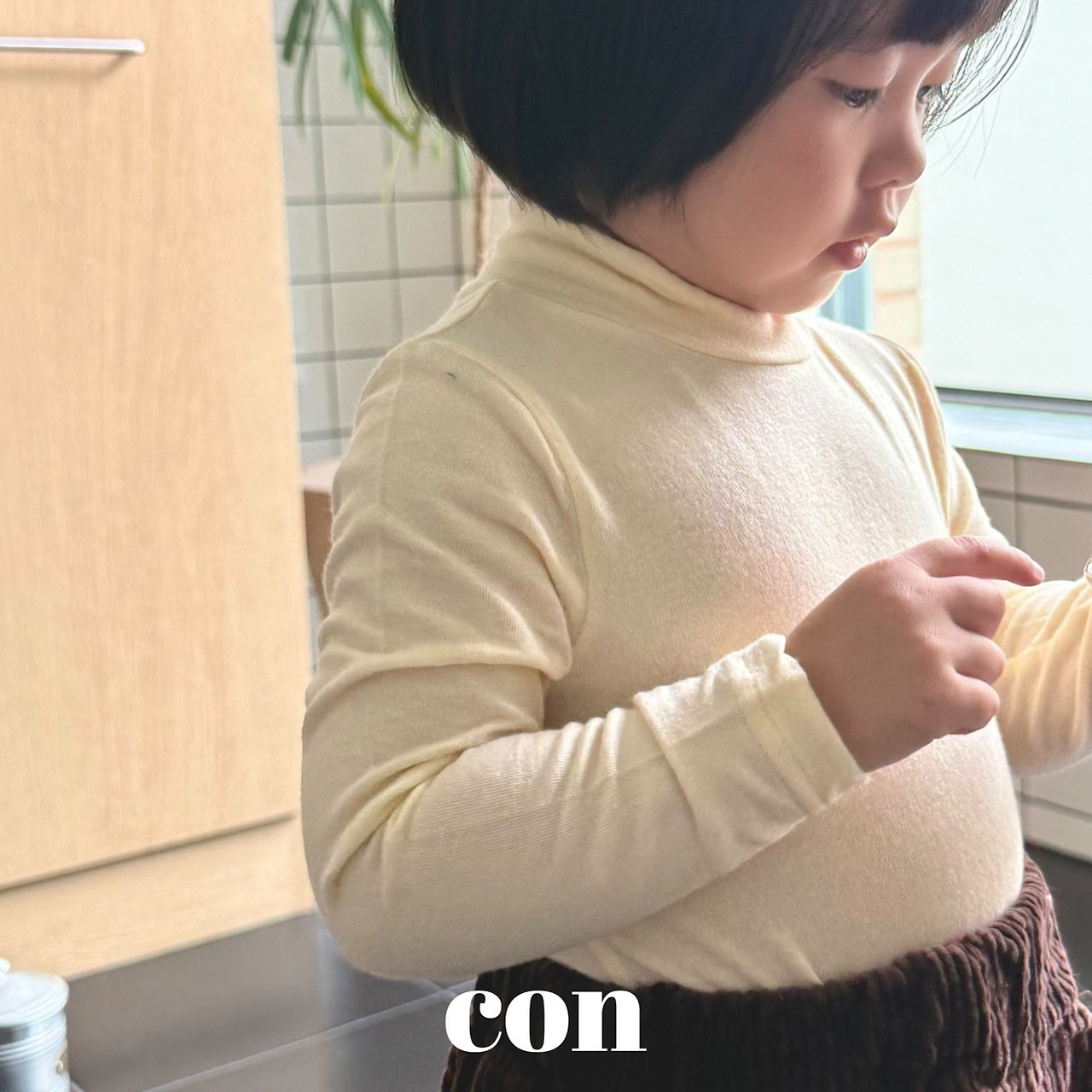 ［con］Softy halfneck tops