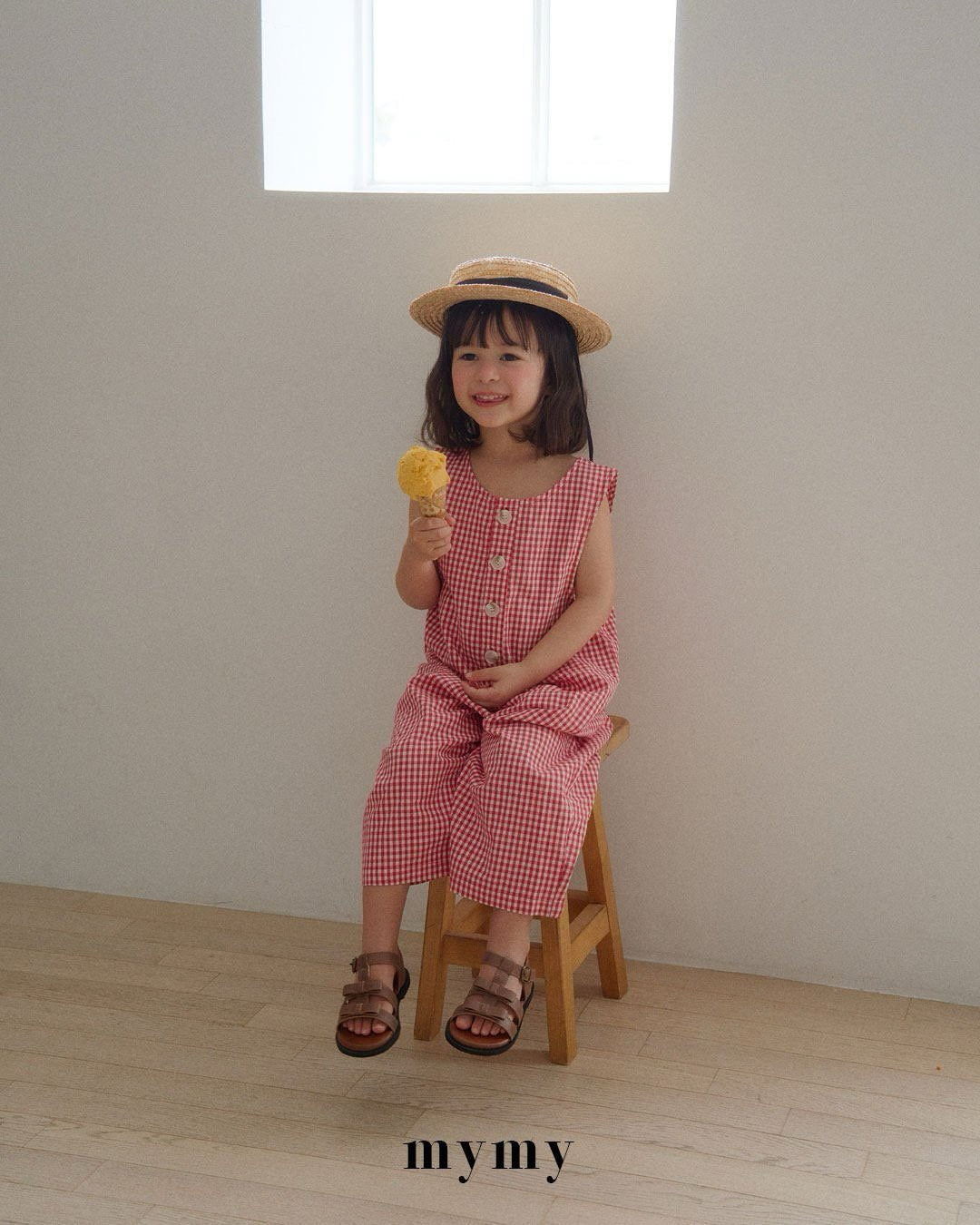 ［mymy］Red bean shaved ice shoes (brown)