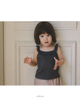 ［melmel］Lace rib tank