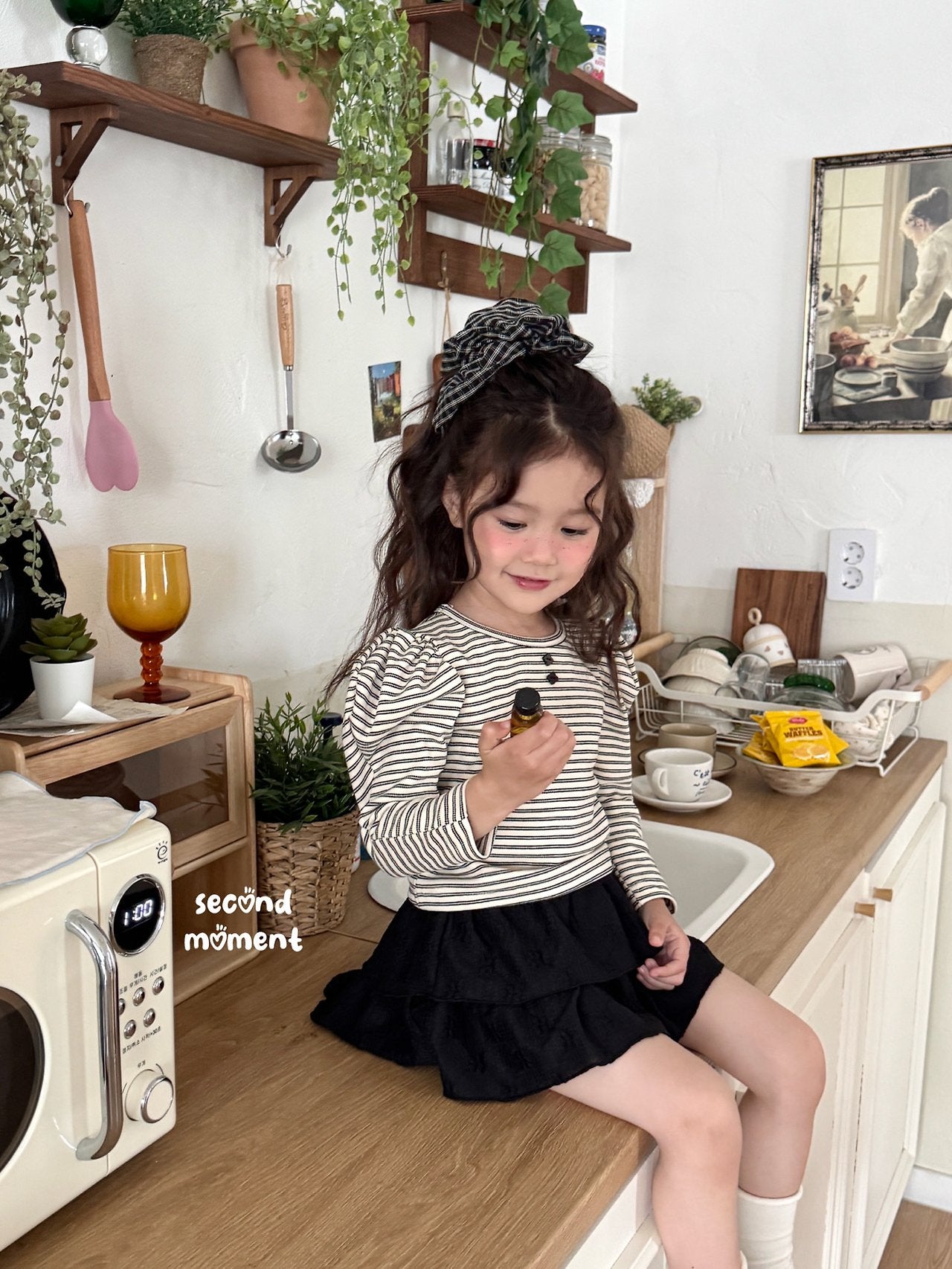 ［second moment］Puff stripe tops