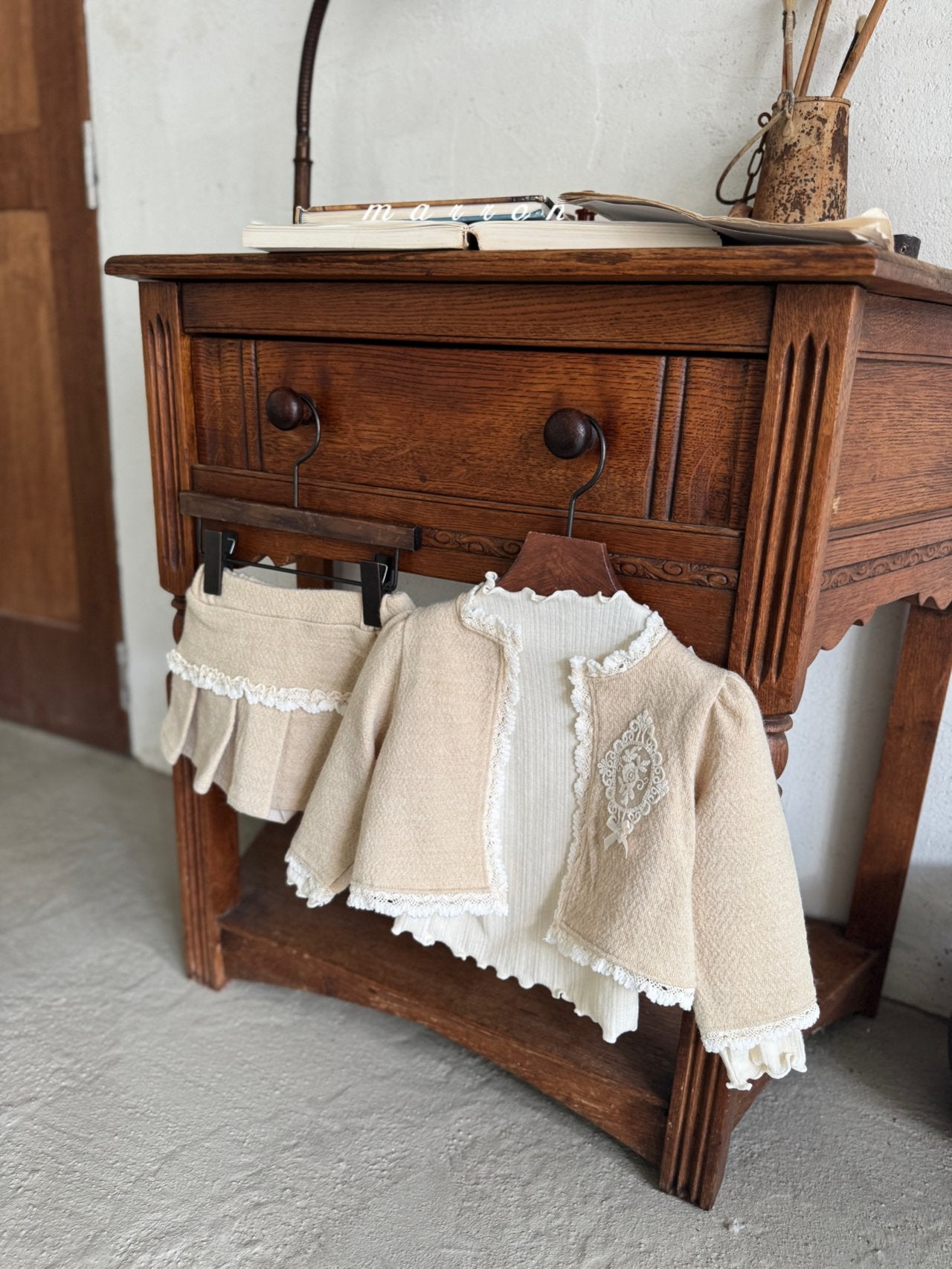 ［marron］Castle lace cardigan