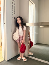 ［comma］58 stripe short pants