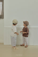 ［The beige］Plain short sleeve tee