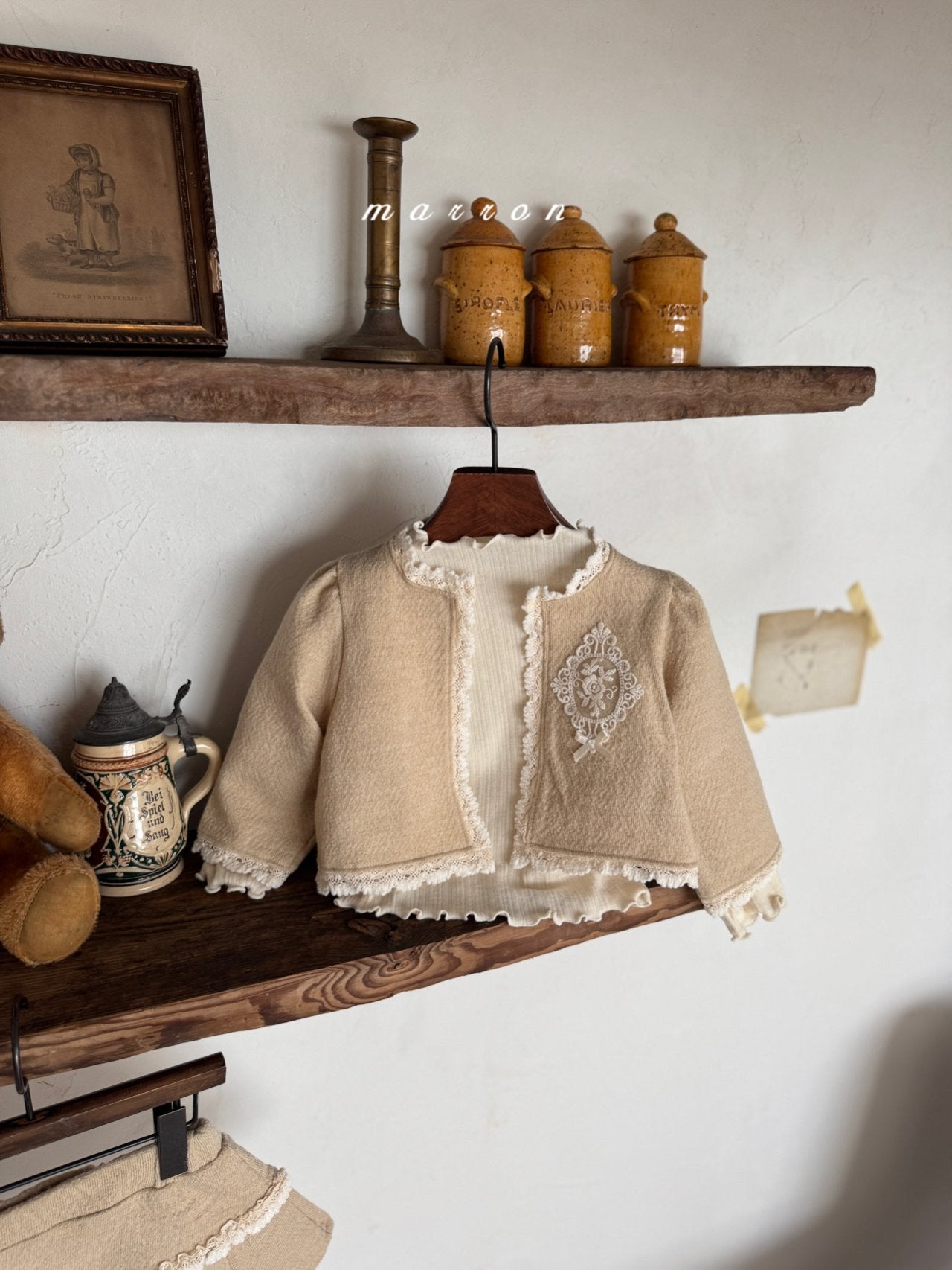 ［marron］Castle lace cardigan