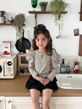 ［second moment］Puff stripe tops