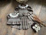 ［OREN］Chocolate check one-piece