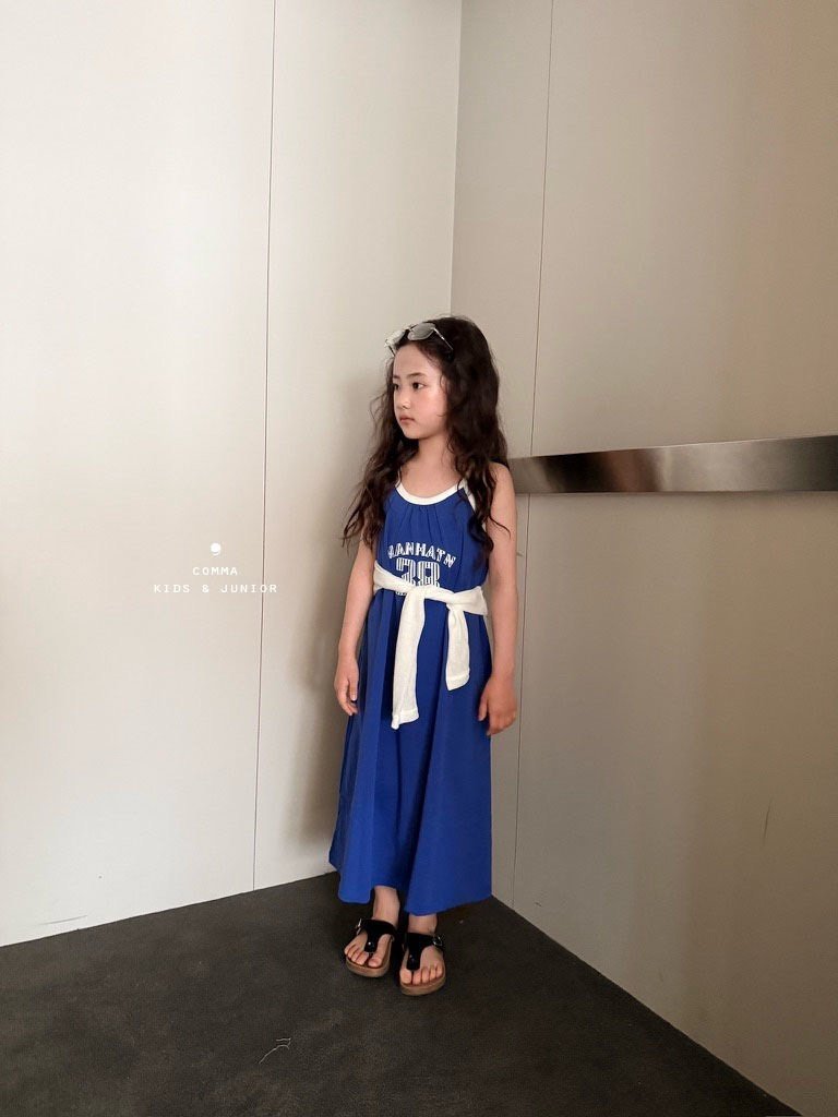 ［comma］Two tone long one-piece