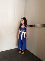 ［comma］Two tone long one-piece