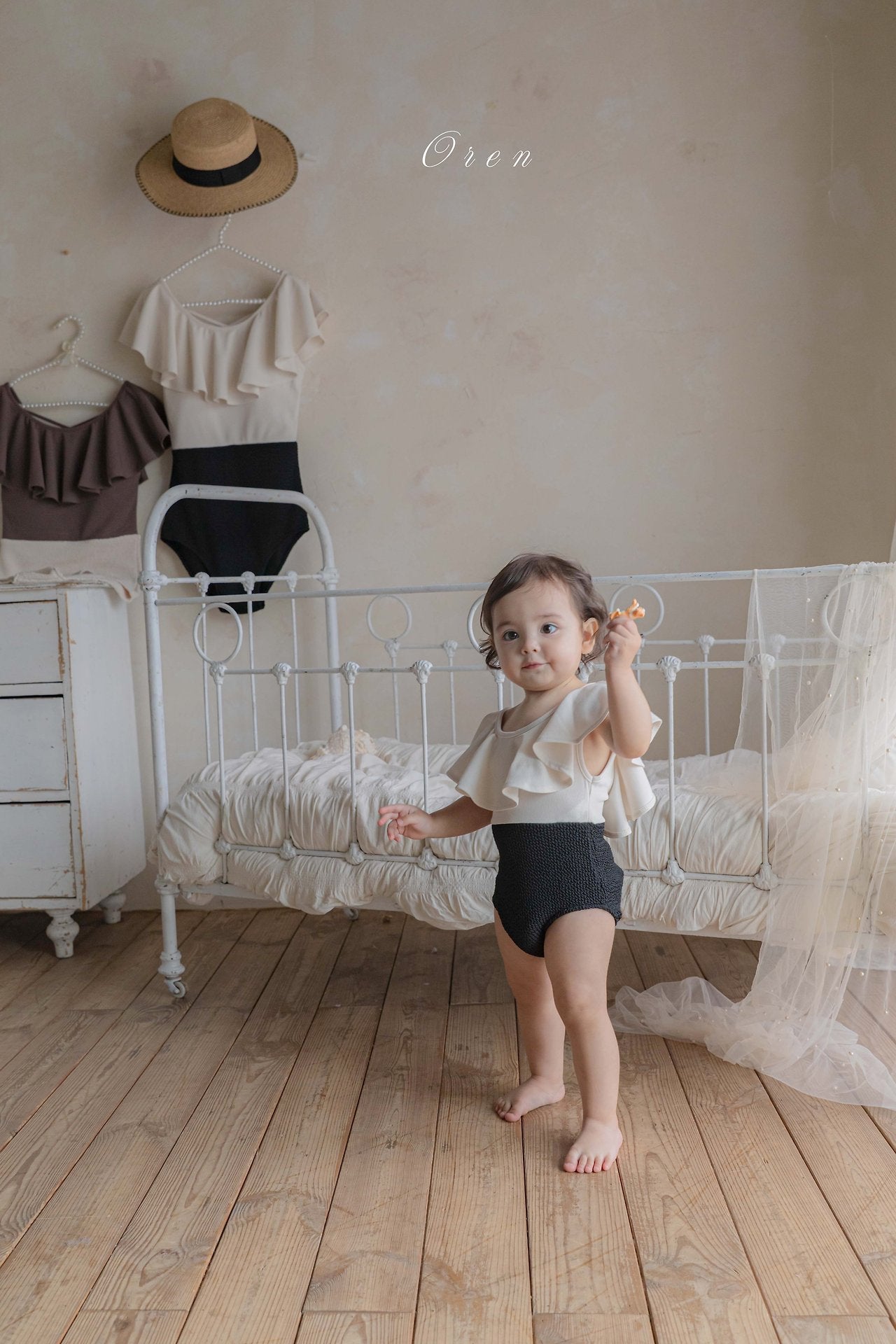 ［OREN］Pepe frill swim wear (kids)