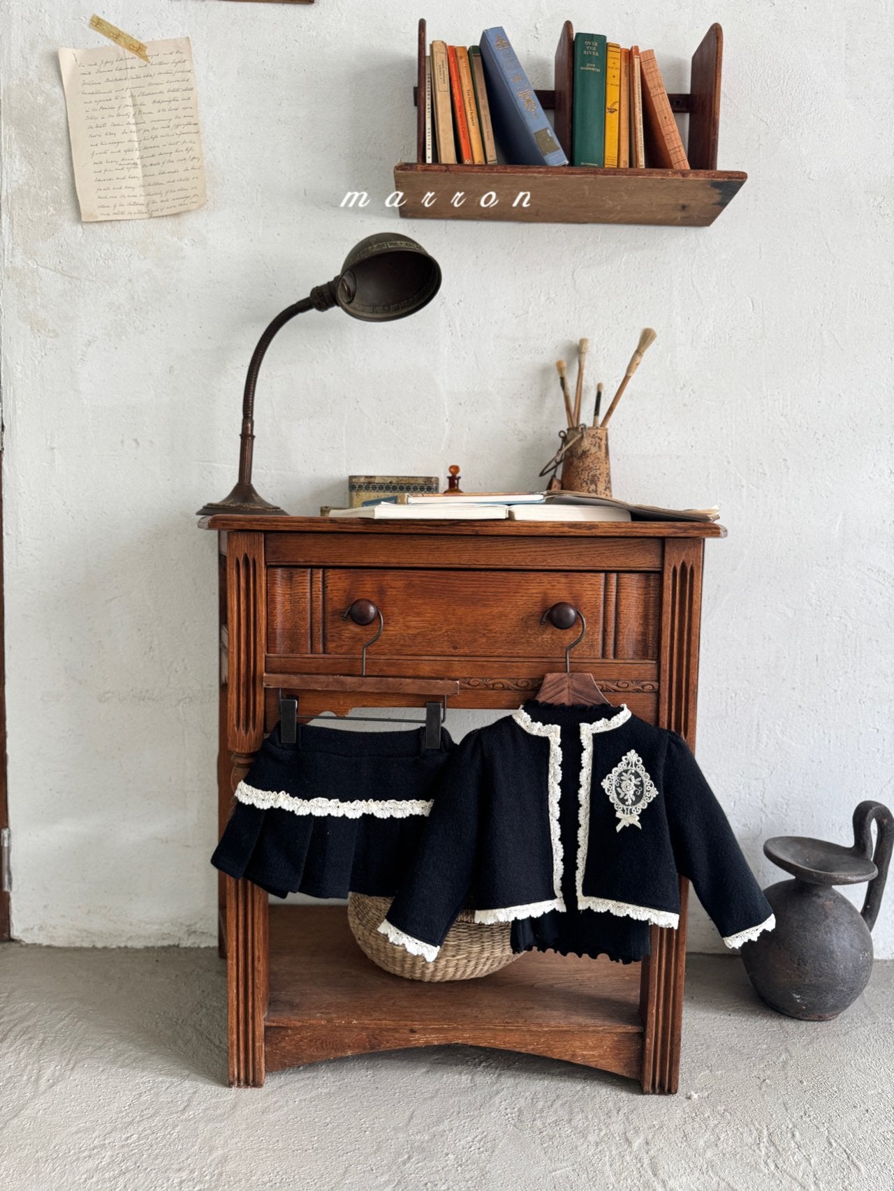 ［marron］Castle lace cardigan