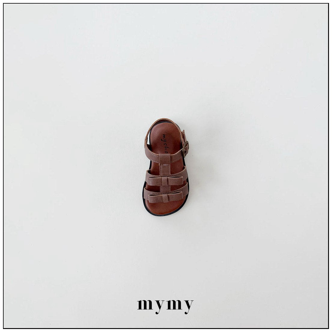 ［mymy］Red bean shaved ice shoes (brown)