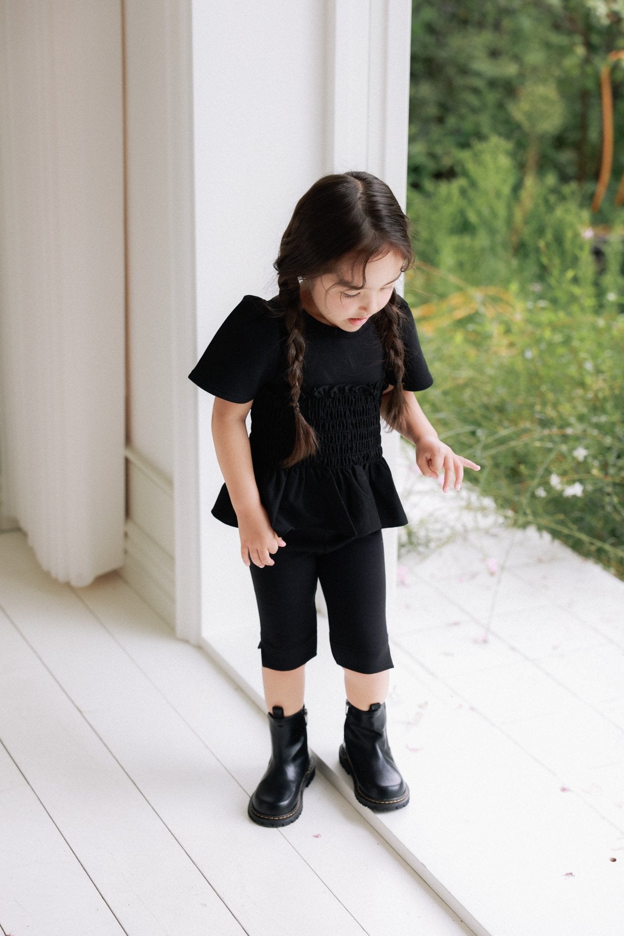 ［azalea］Shirring smock tee (kids)