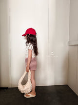 ［comma］58 stripe short pants