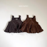 [mimi market] Corduroy bustier blouse
