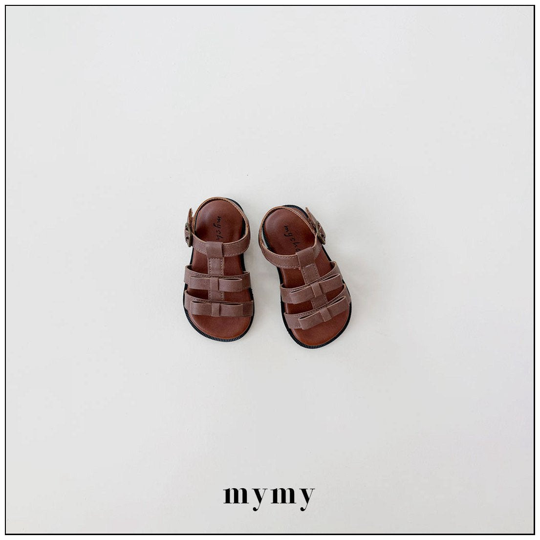 ［mymy］Red bean shaved ice shoes (brown)