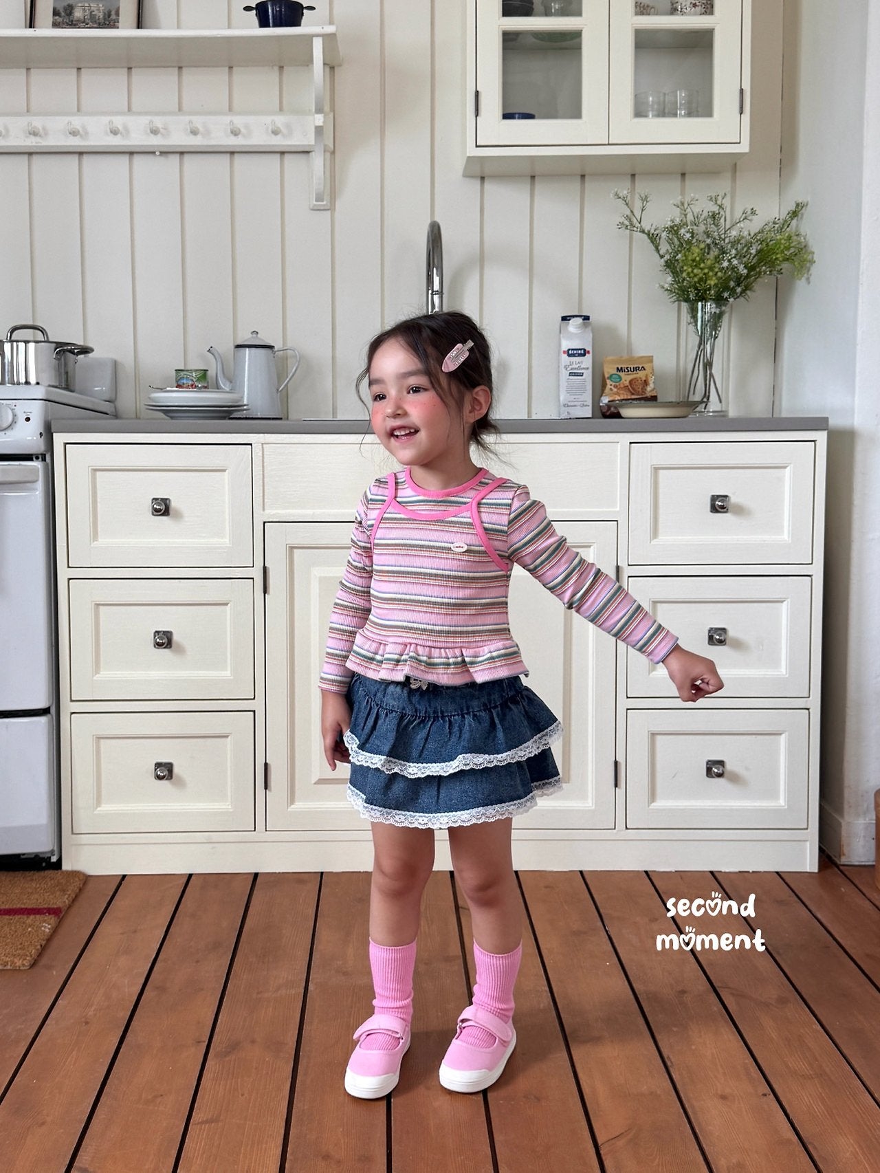 ［second moment］Mango stripe tops
