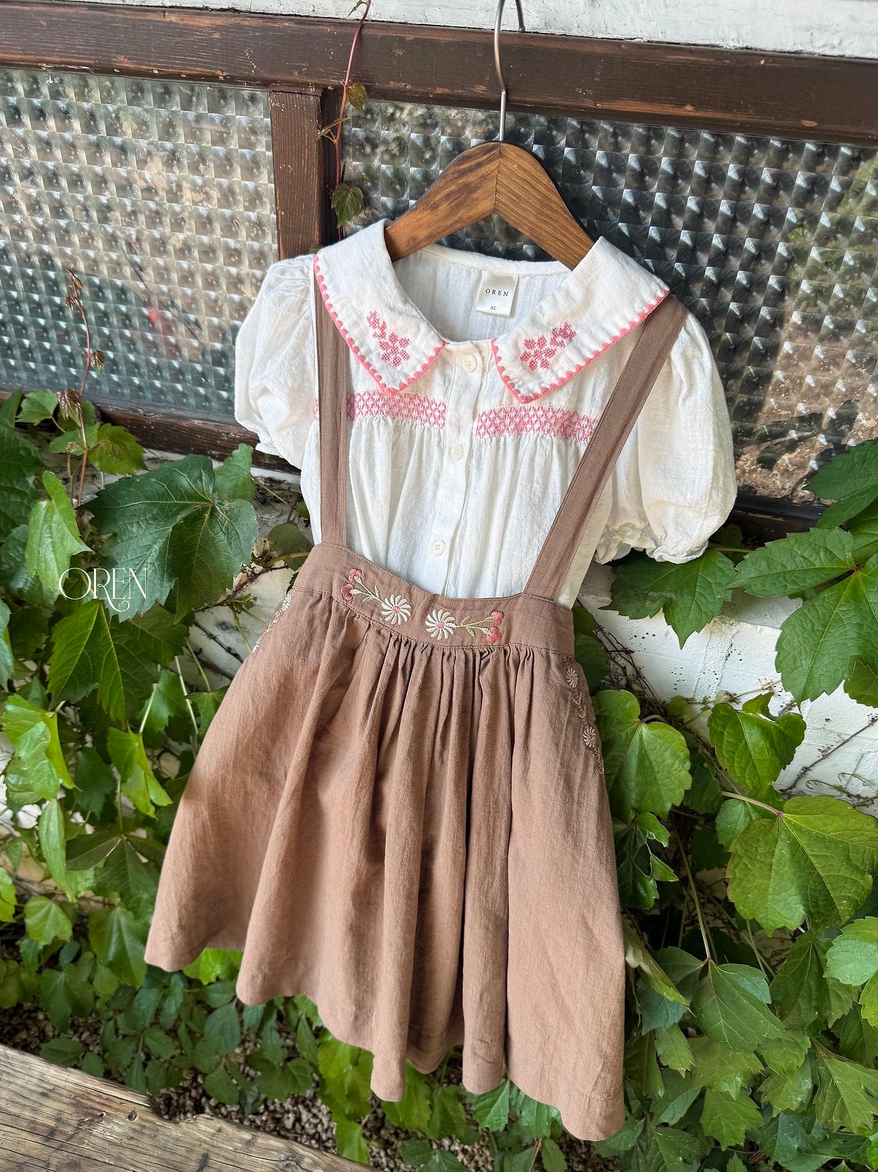 ［OREN］Brisa suspender skirt