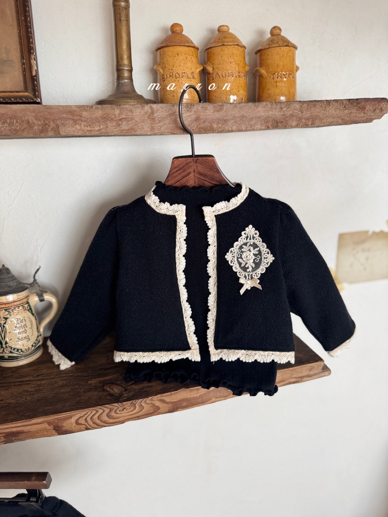 ［marron］Castle lace cardigan