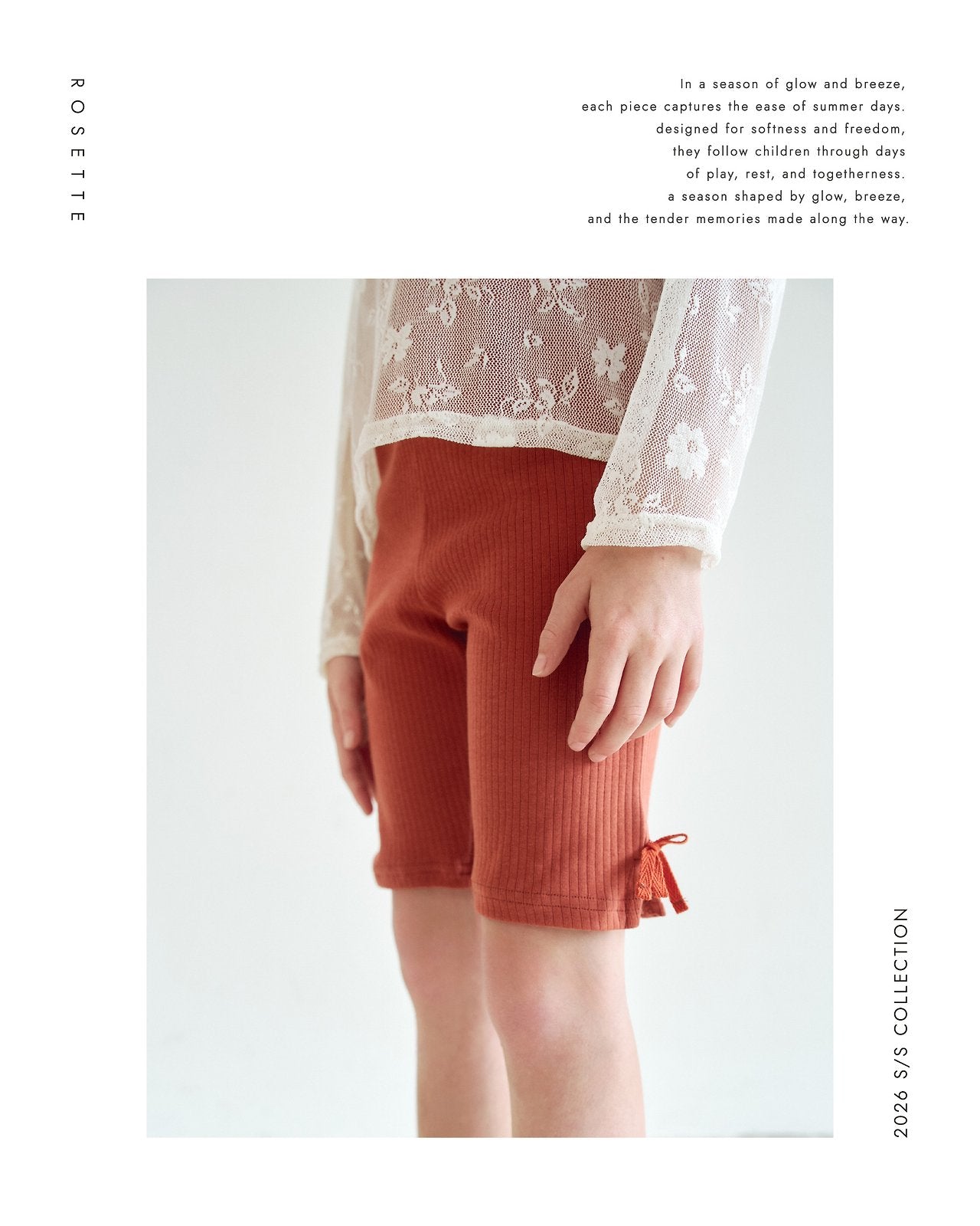 ［ROSETTE］Haribo ribbon short pants