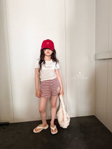 ［comma］58 stripe short pants