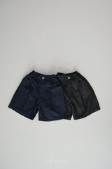 ［The beige］Denim 6-length pants