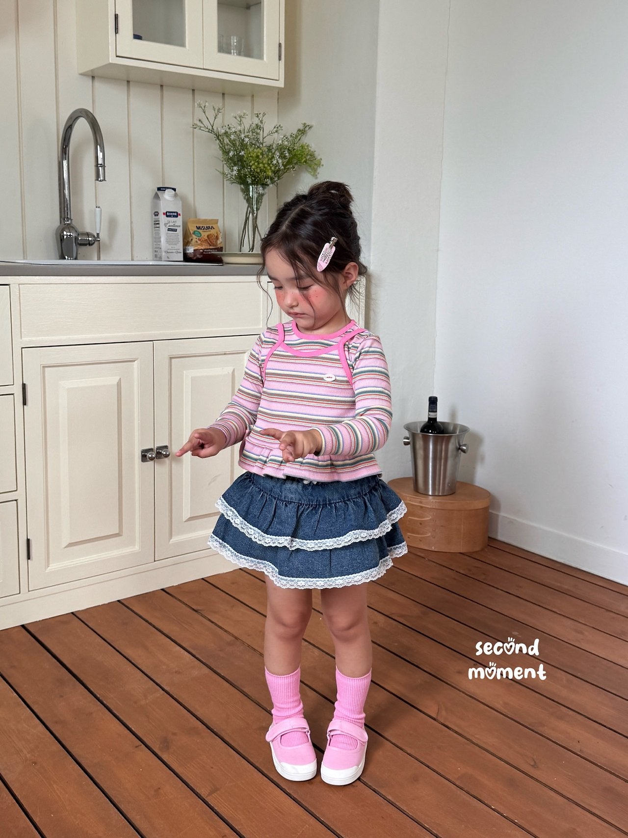 ［second moment］Mango stripe tops