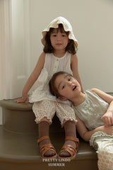 ［LINDO］Mimi flower jogger pants