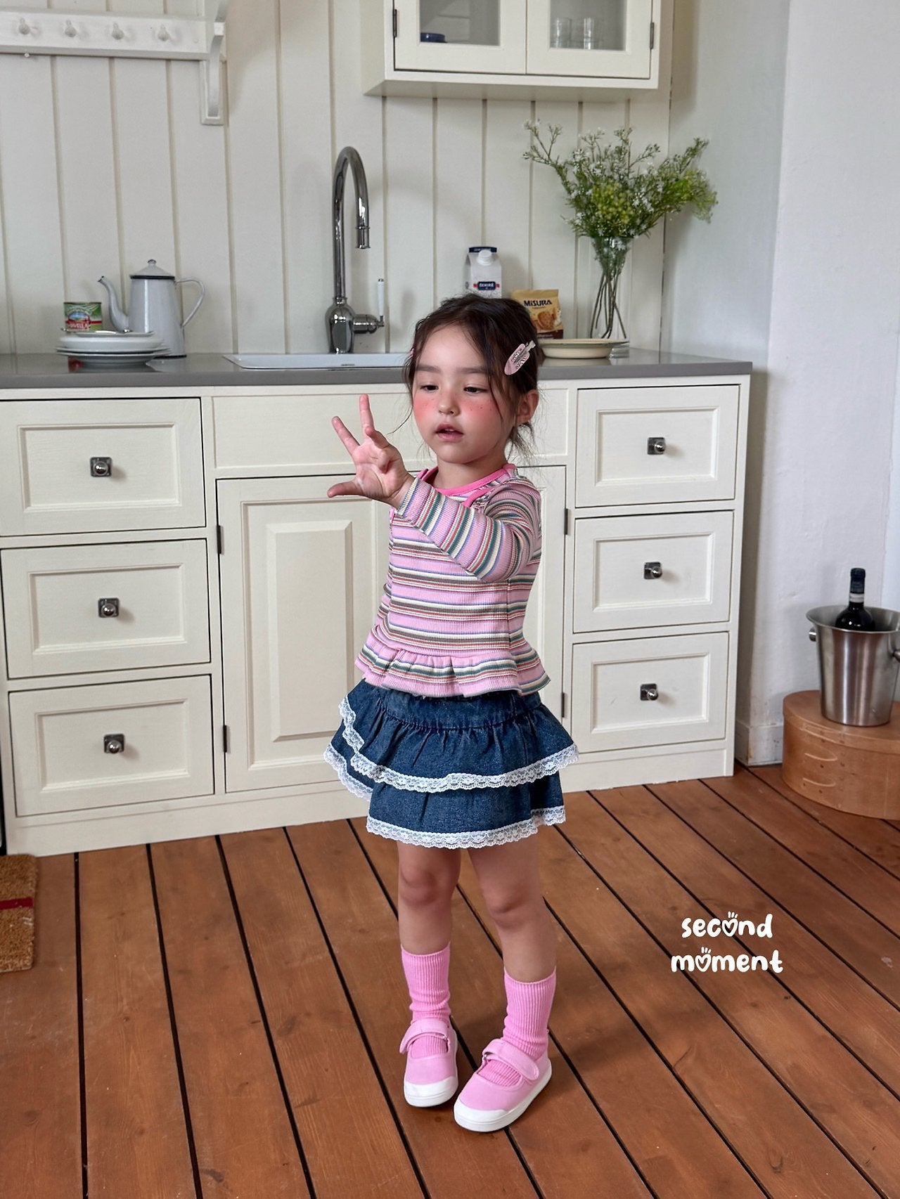 ［second moment］Mango stripe tops