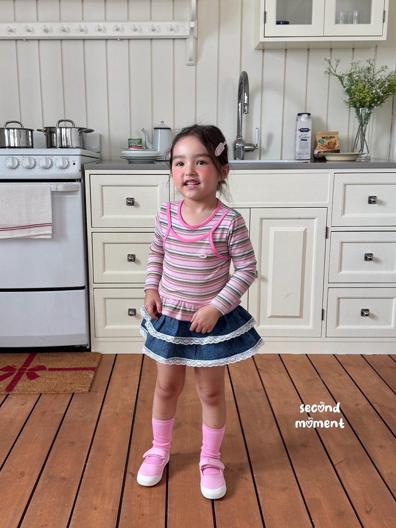［second moment］Mango stripe tops