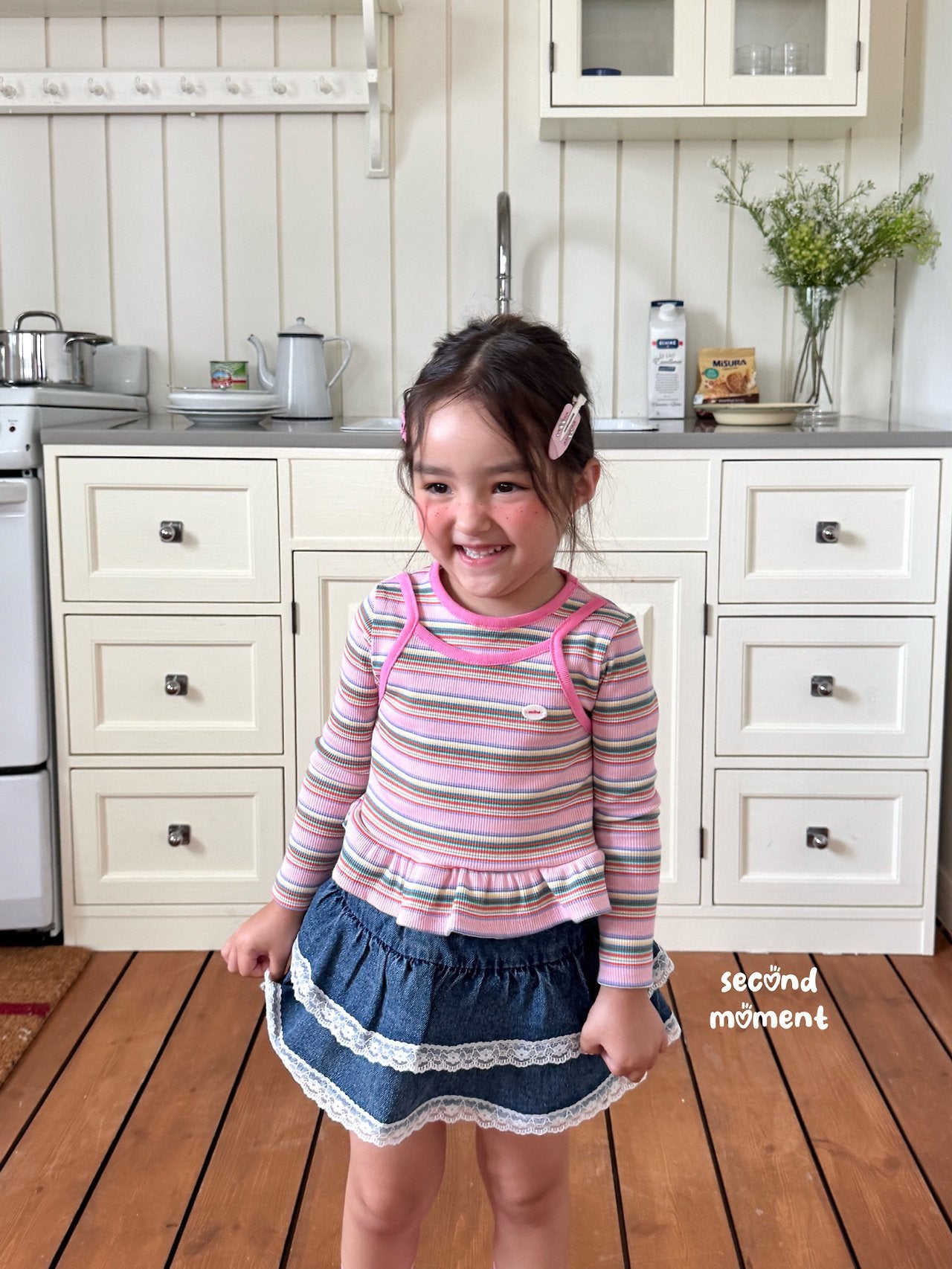 ［second moment］Mango stripe tops