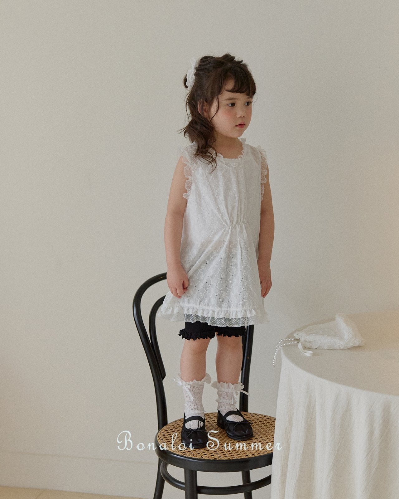 ［Bonaloi］Eyelet pure one-piece