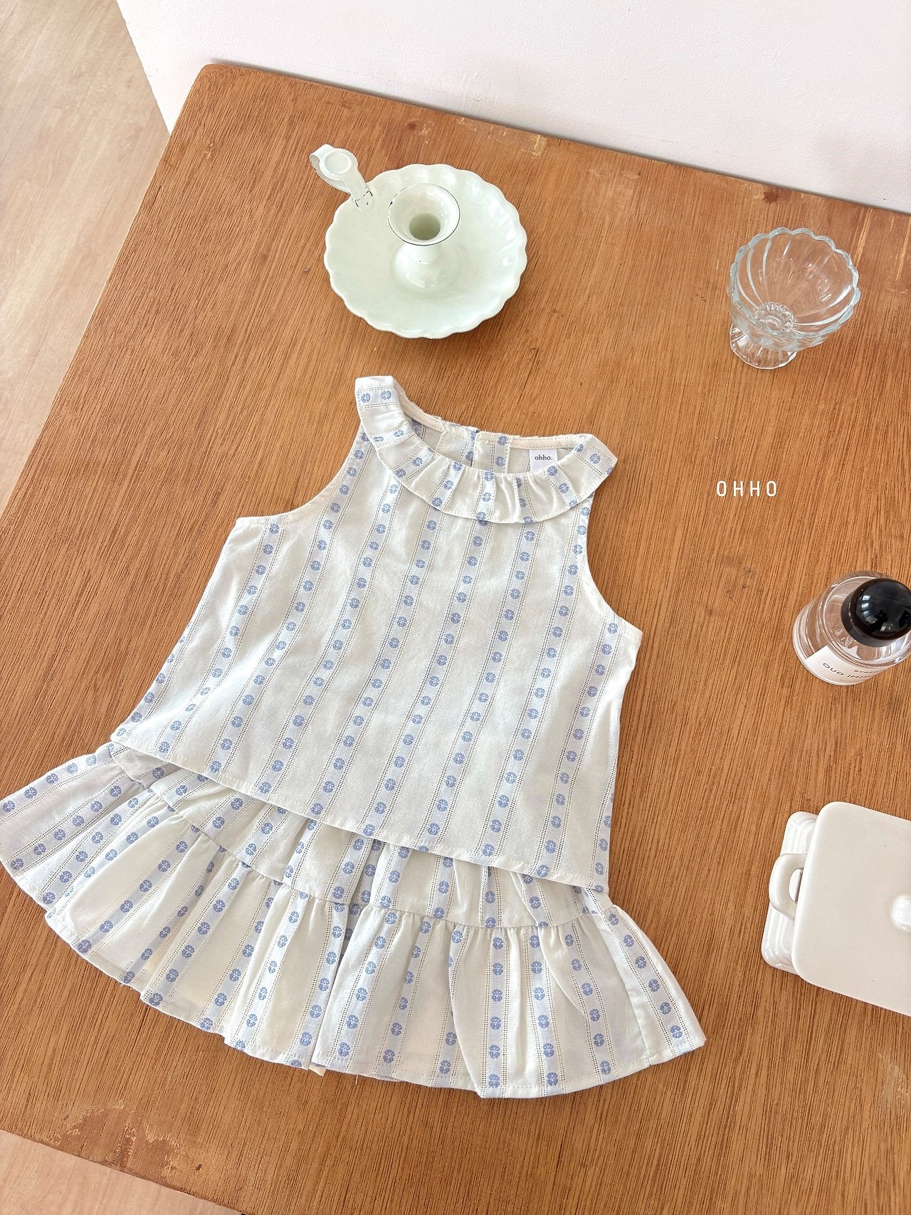 ［ohho］Ette shirring skirt