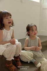 ［LINDO］Mimi flower jogger pants