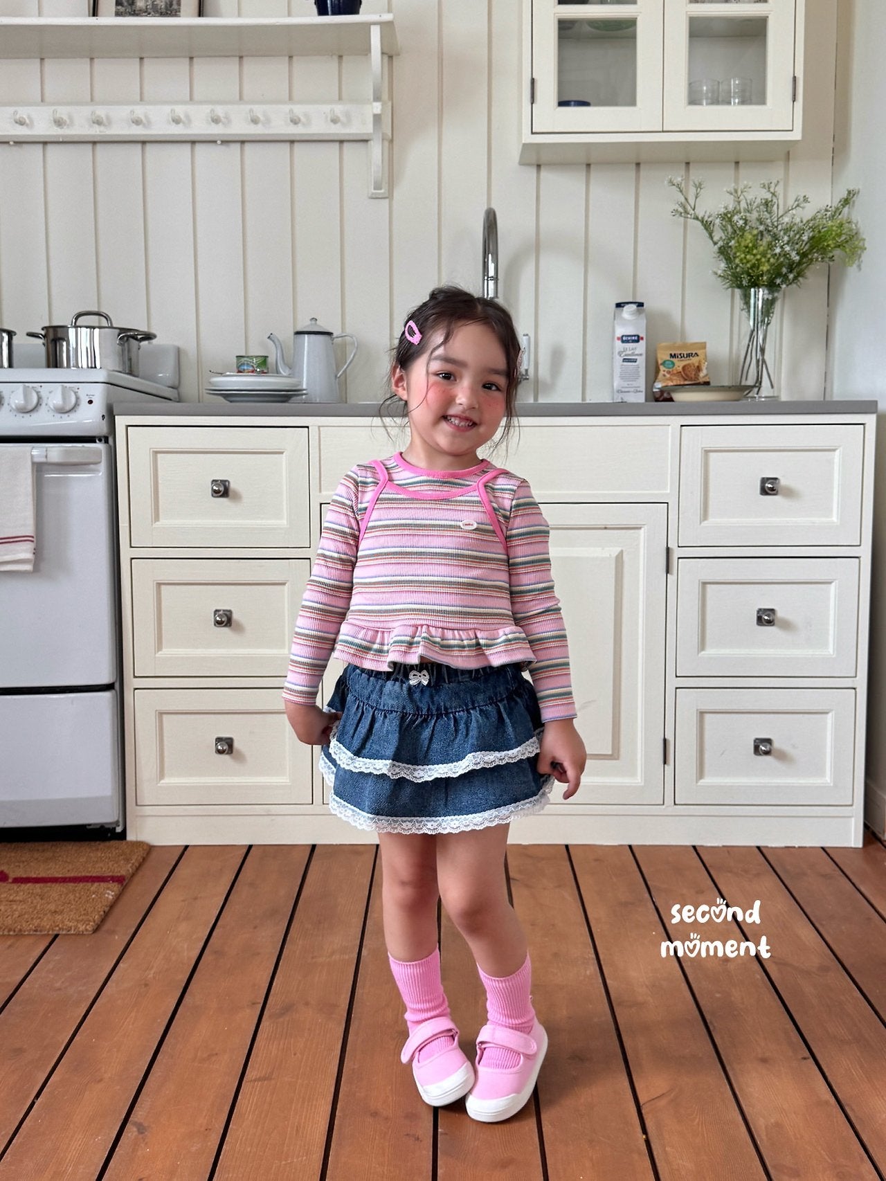 ［second moment］Mango stripe tops