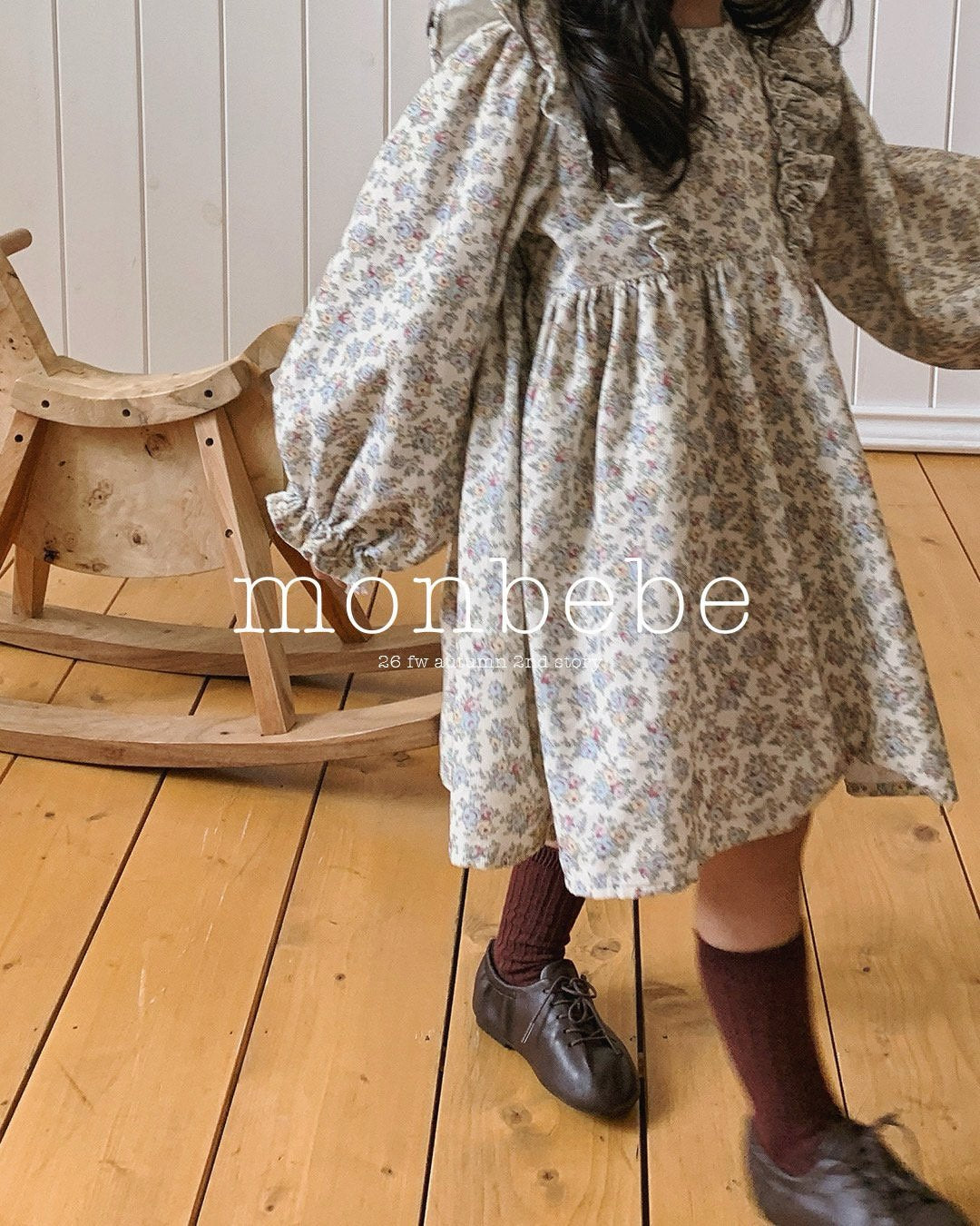 [monbebe] Claire flower one-piece
