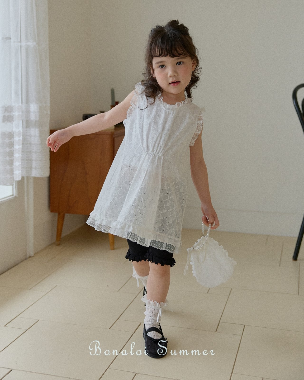 ［Bonaloi］Eyelet pure one-piece