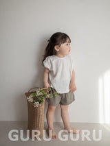 ［guruguru］Linen pocket short pants