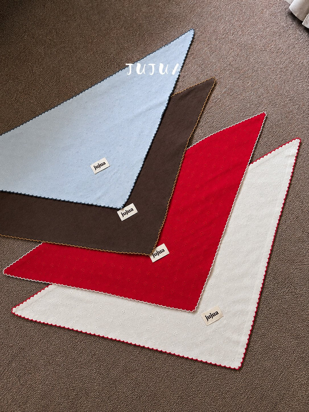 ［jujua］Eyelet scarf