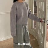 ［BELLOT］Via wool knit (mom)