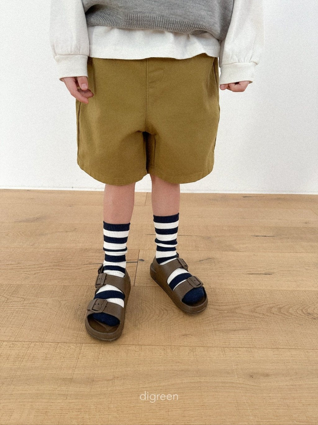 ［digreen］Minimal stripe socks set